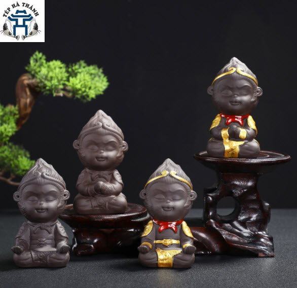 [Hoàn Tiền 10%] Tượng Tôn Ngộ Không Trang Trí Bể Cá Size Lớn