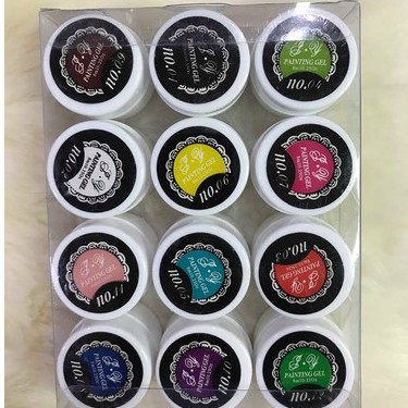 g.el vẽ nail , vẽ móng 12 màu siêu đặc