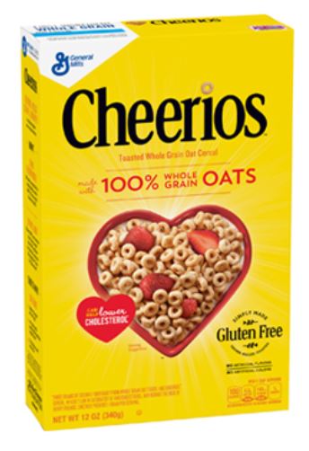 Ngũ cốc ăn sáng 100% yến mạch Cheerios 252g, 340g