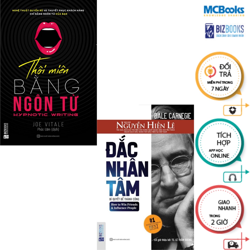 Sách - Combo Thôi Miên Bằng Ngôn Từ - Đắc Nhân Tâm - McBooks