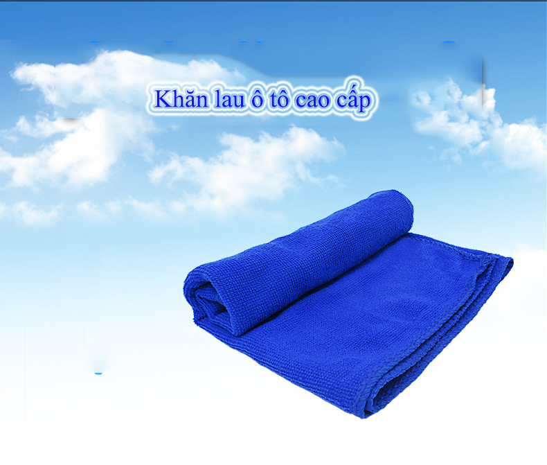 Khăn lau dành cho xe hơi 30x70cm khăn lau dành cho xe ô tô cao cấp siêu sạch siêu thấm hút Microfiber -LAKADO
