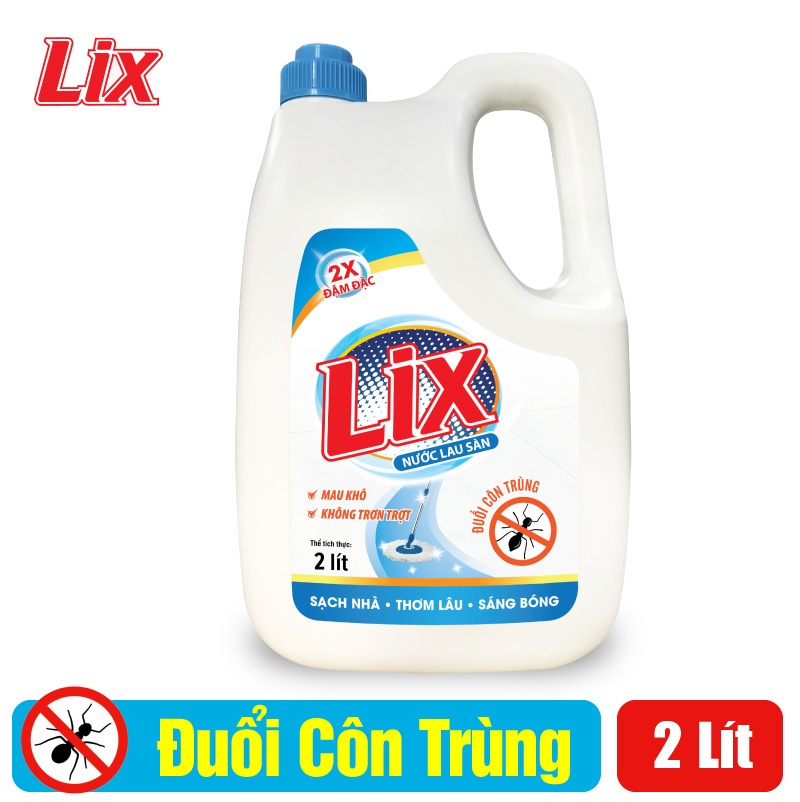 Nước lau sàn LIX đuổi côn trùng 2 lít NLS2