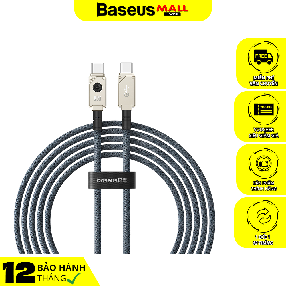 Cáp Sạc Nhanh Baseus Unbreakable Series Fast Charging Data Cable Type-C to Type-C 100W