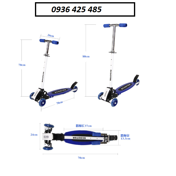 Xe scooter cho bé từ 2 tuổi- xe trượt ván cho bé