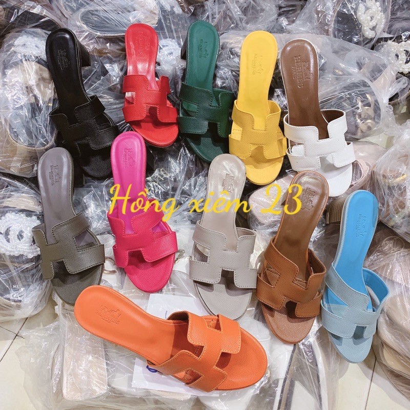 dép hm gót vuông 3cm các màu hàng loại 1 ( ảnh thật -rẻ vô địch) (hm 5cm)