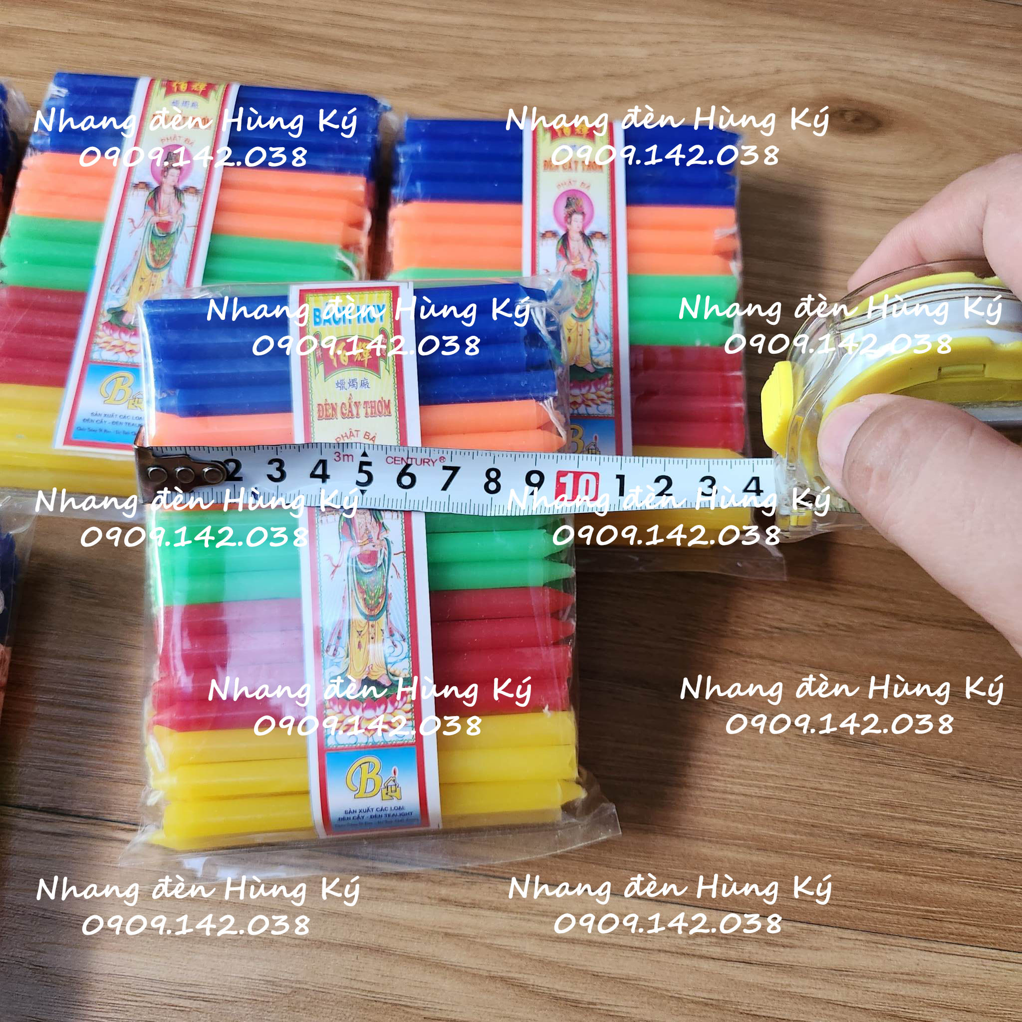 Đèn cầy trung thu nhiều màu 48-50 cây