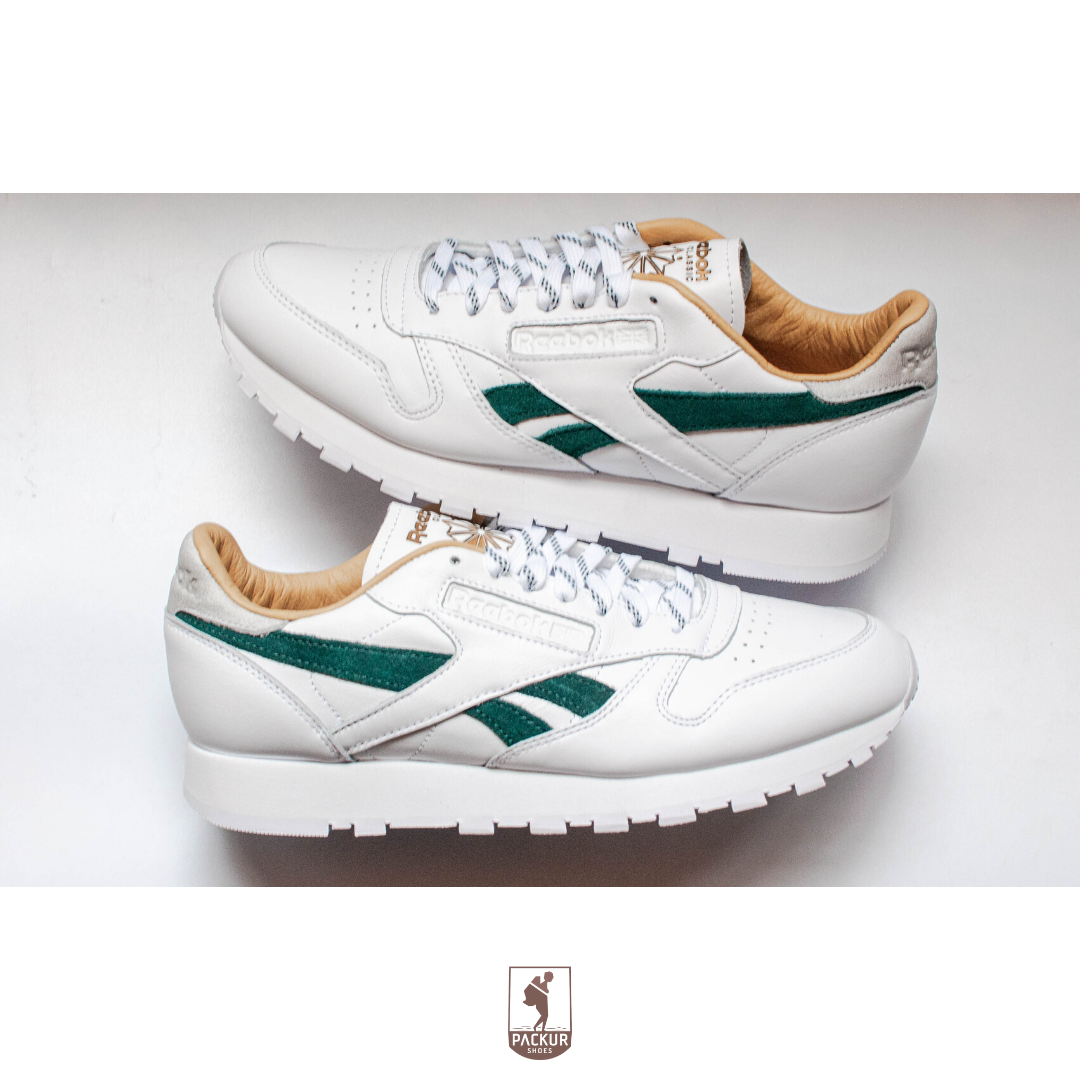 [HCM]Giày Reebok Classic Leather (Trắng/Xanh Rêu) / FX1715