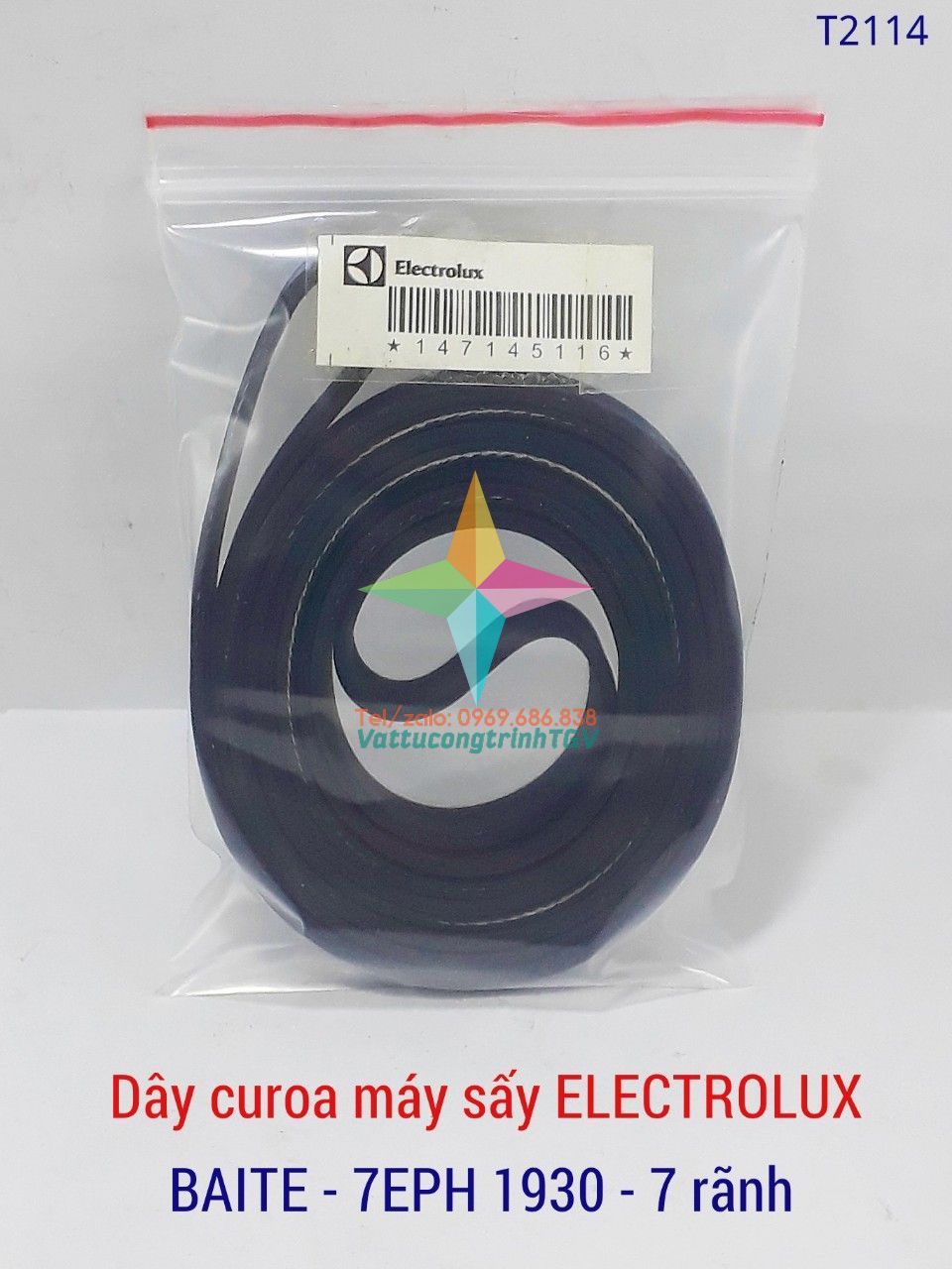 Dây Curoa máy sấy Electrolux BAITE - 7EPH 1930 - 7 rãnh