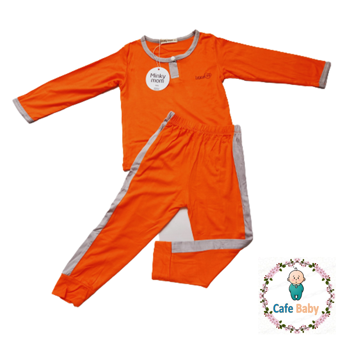 Bộ Minky Mom Dài Viền Thun Lạnh Cho Bé