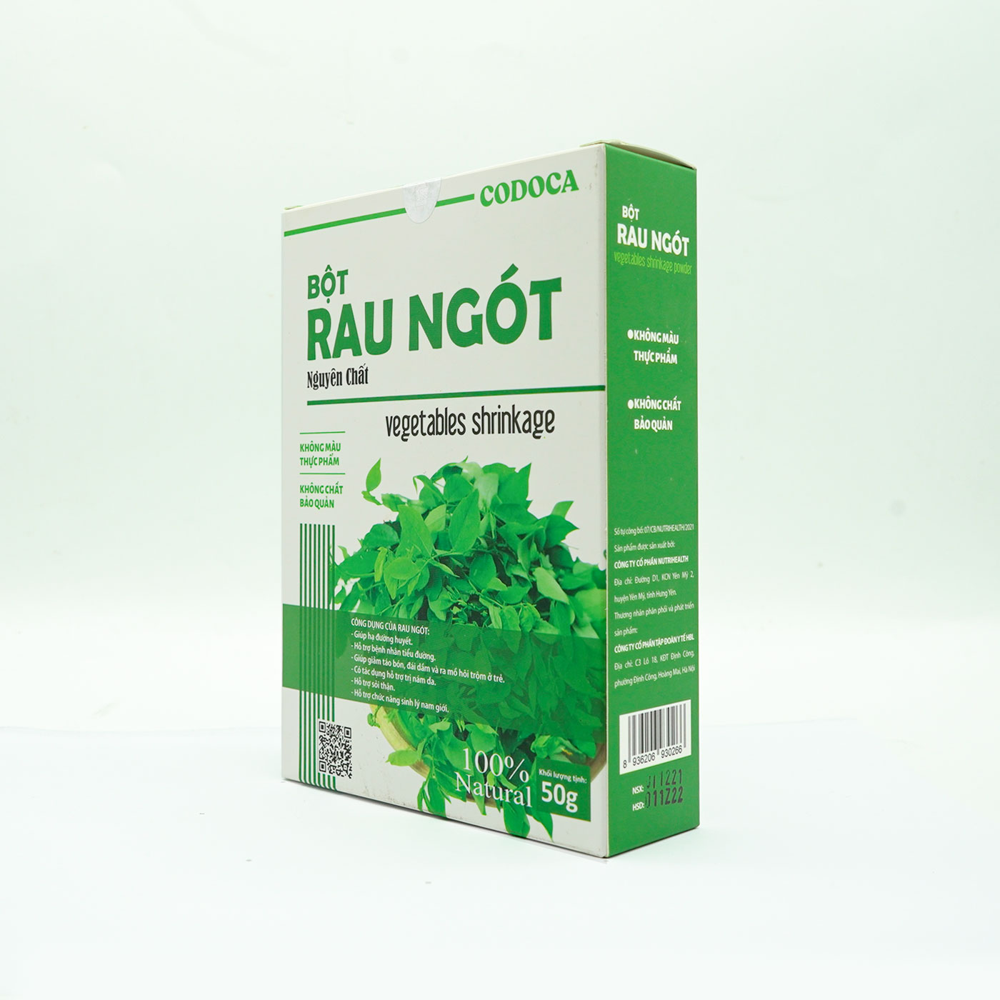 Bột Rau ngót Codoca sấy lạnh Nguyên chất (50g)