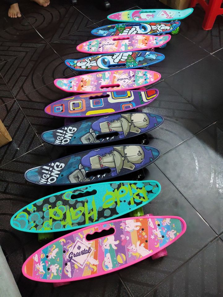 [rẻ vô địch] Ván trượt nhựa Skateboard Penny có bánh phát sáng - Ván Trượt gỗ cao cấp Skateboard - Ván Trượt Đạt Chuẩn Thi Đấu - Ván trượt Đường Phố