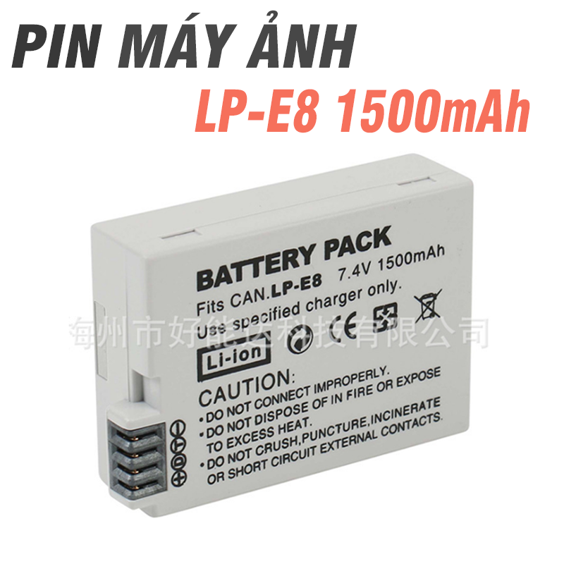 Pin máy ảnh lp-e8 / lpe8 dùng cho máy ảnh canon 550d 600d 650d 700d