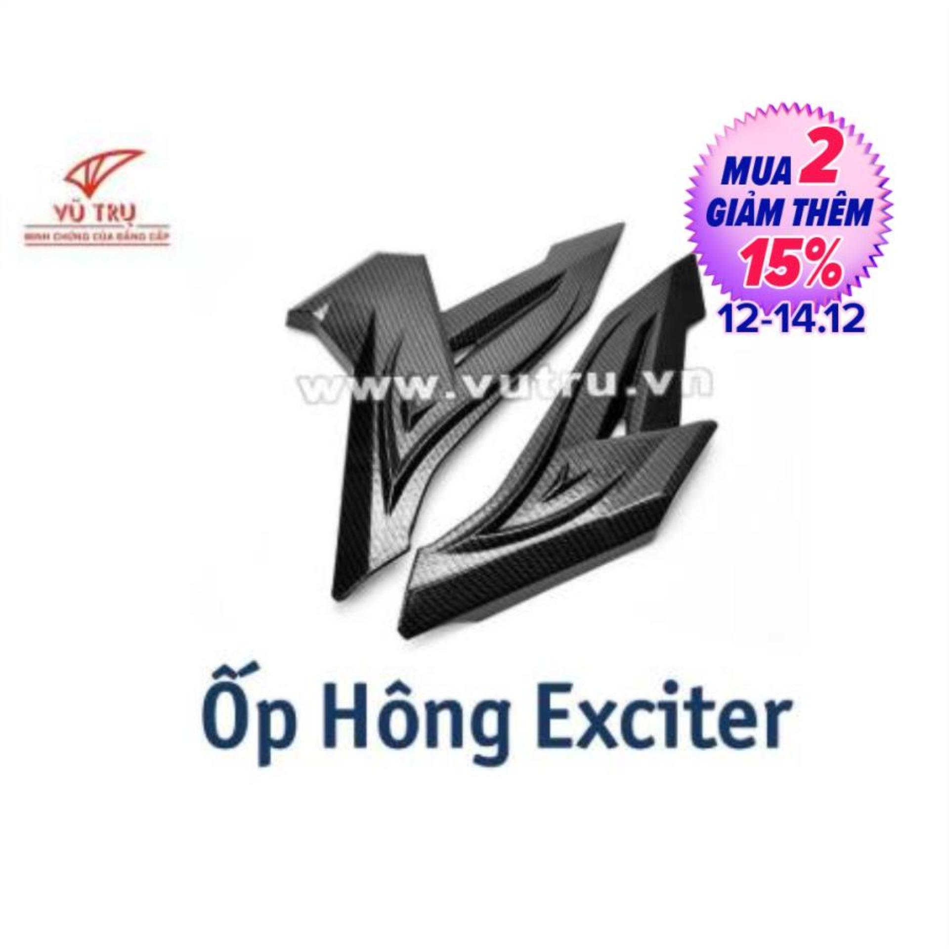 [HCM][BAO RẺ] Ốp sườn (Ốp hông) CARBON xe Exciter 150