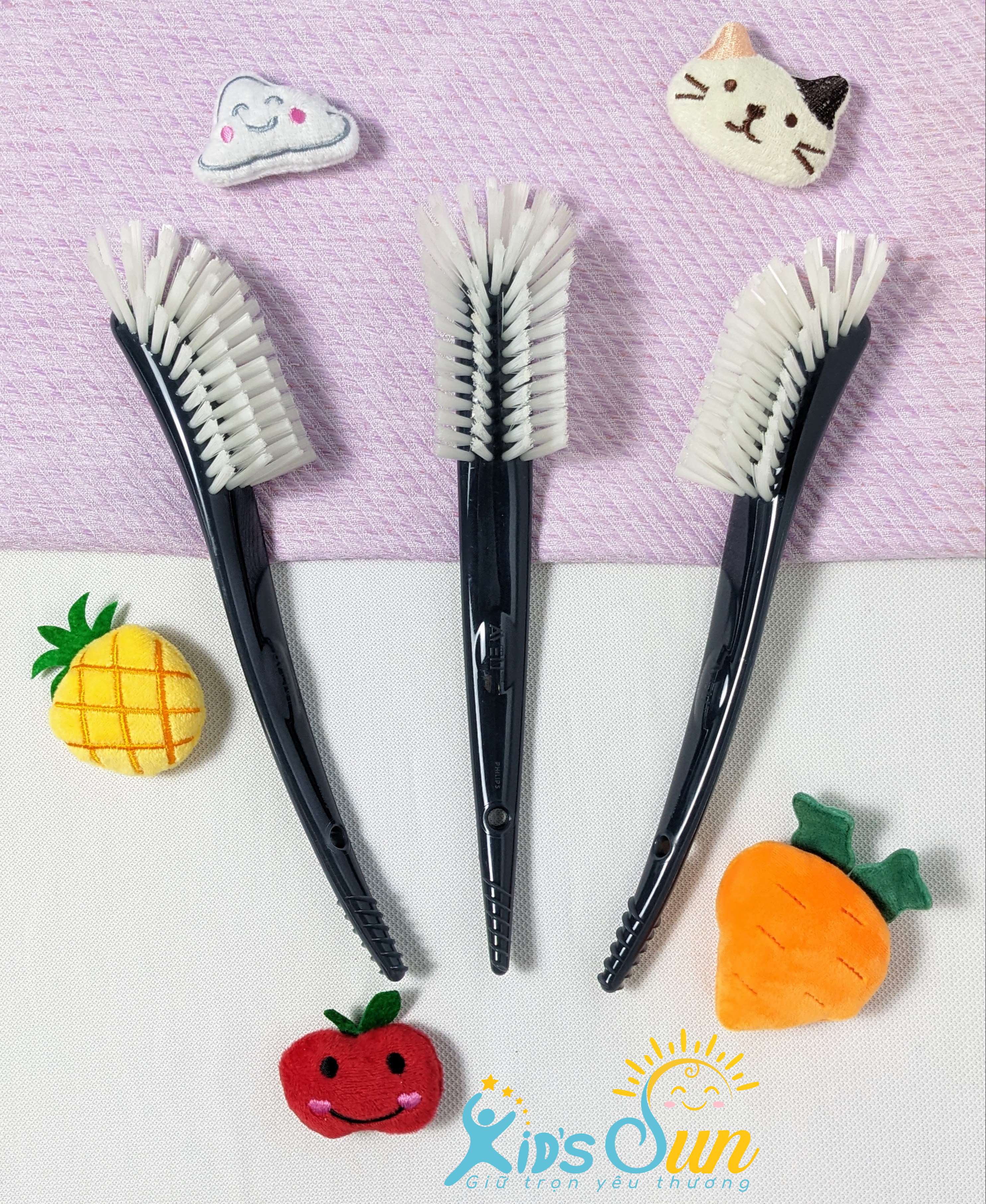 Cây Cọ Rửa Bình Sữa Avent (Cây Lẻ Tách Từ Set Bình Sữa Avent) Màu Đen