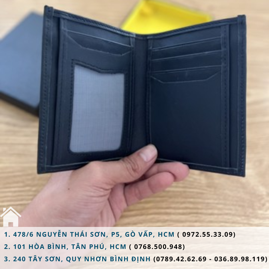 Classic Cow Leather Wallet - Standing Wallet
