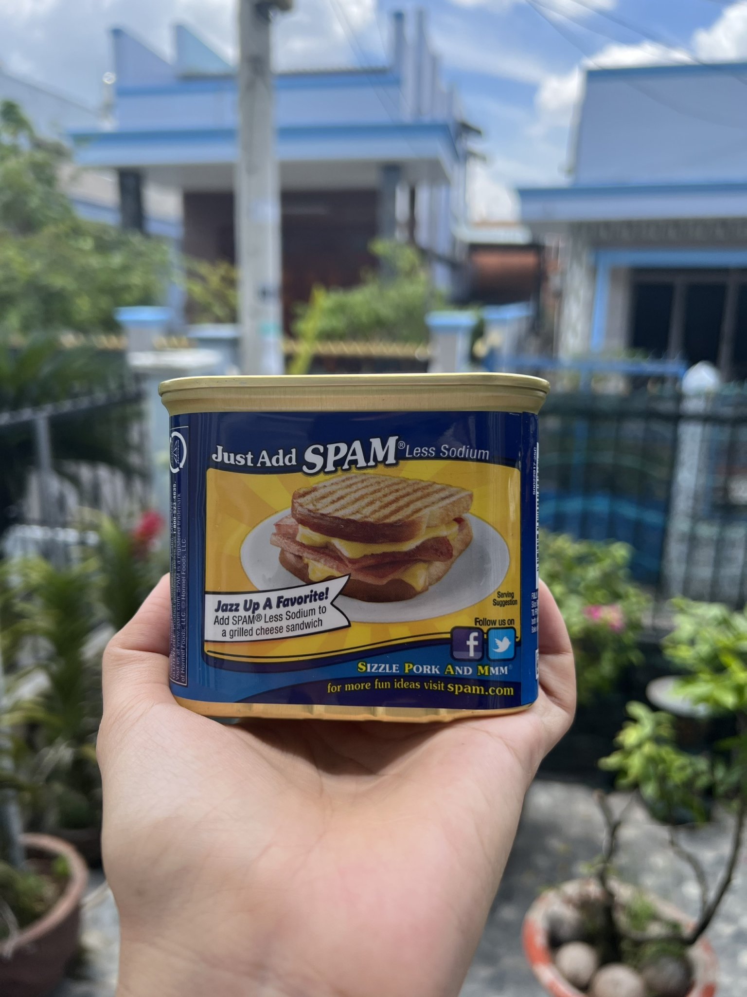 Thịt hộp SPAM của Mỹ 340g ( ít mặn) (Date 2025)