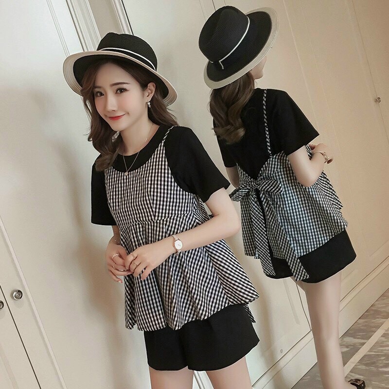 bộ đồ bầu mùa hè chất mềm đẹp