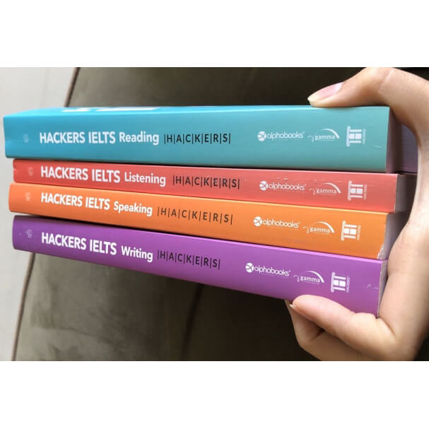 Sách - Combo Trọn Bộ 4 Cuốn Hackers IELTS (Listening + Reading + Speaking + Writing)