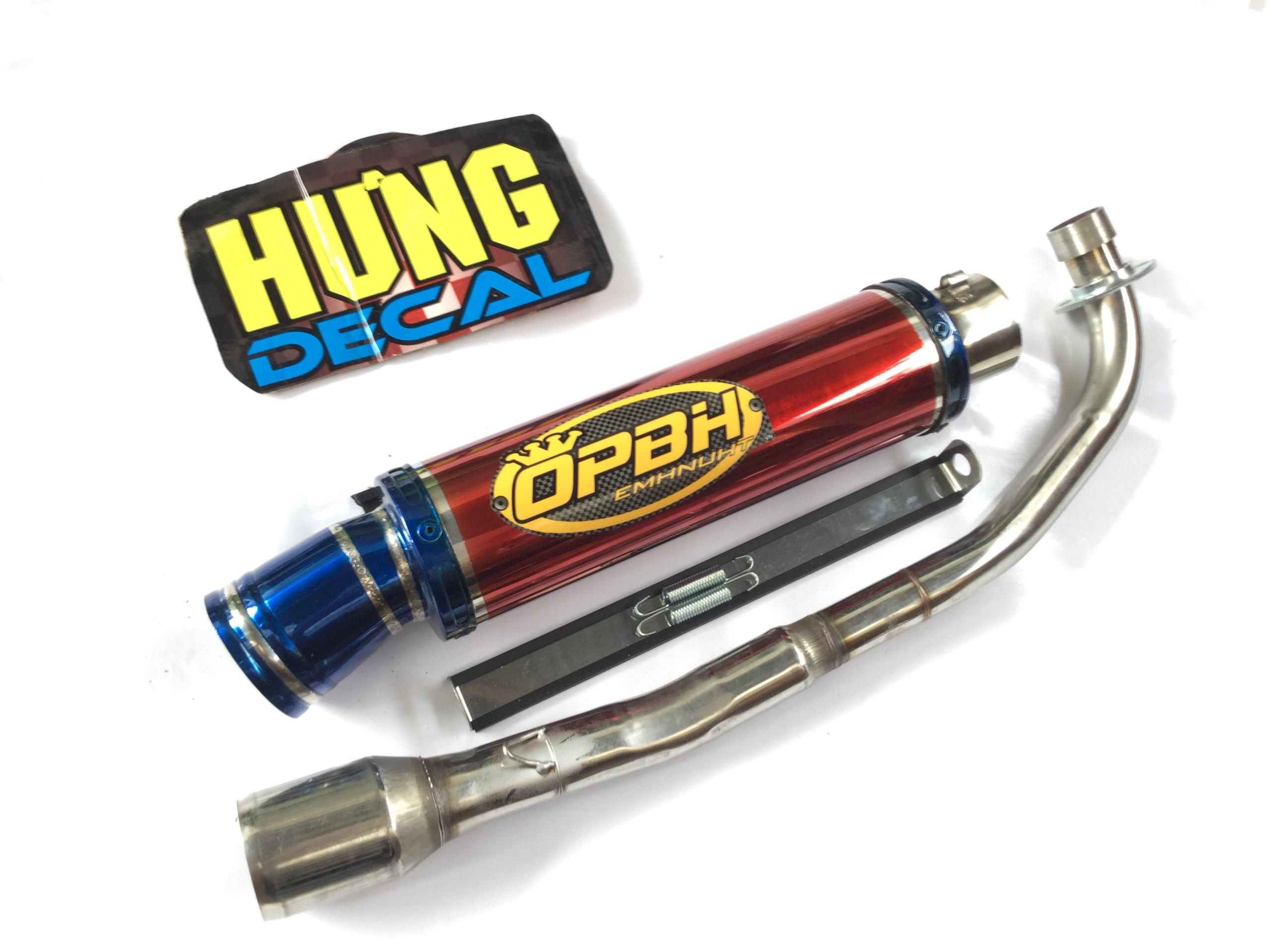 Pô OPBH đỏ cổ wave 50 - 100, cup, dream, 67, exciter 50cc,...