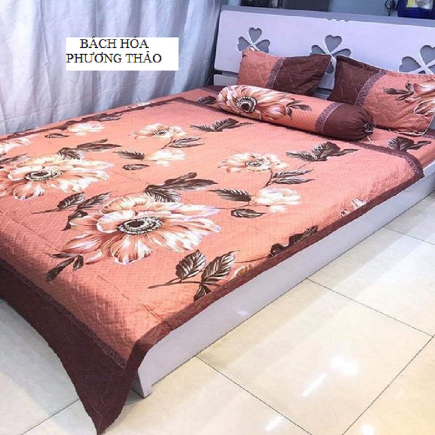Bộ ga gối poly cotton sét 4 món. không chăn 1M4 X 2M