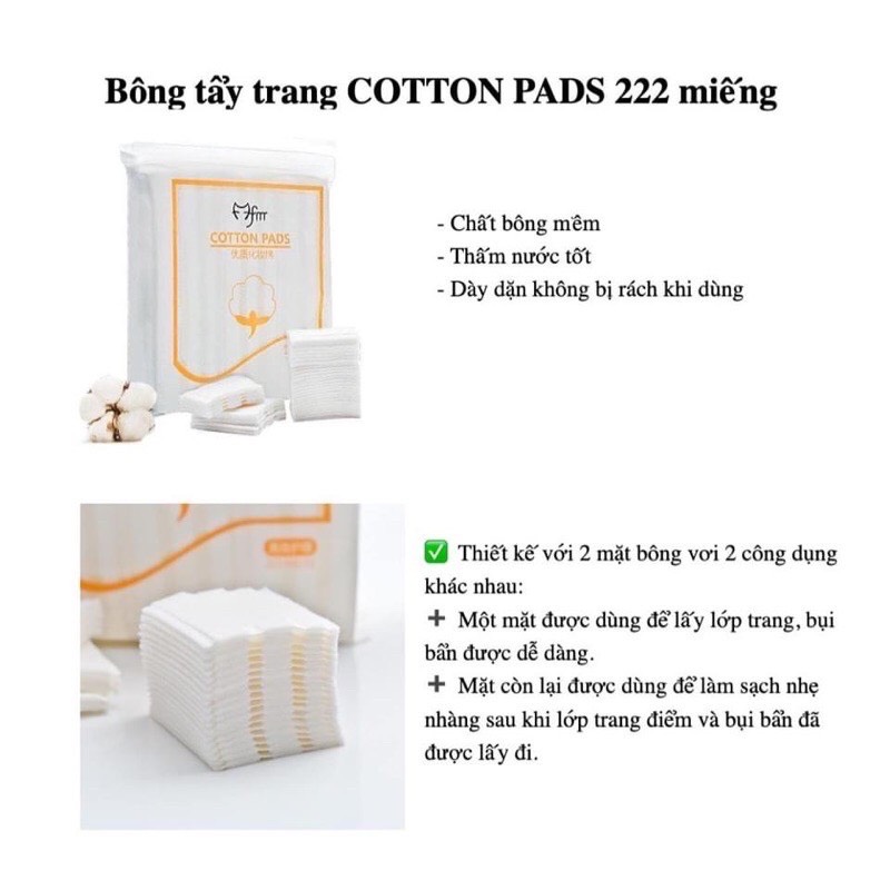 Bông tẩy trang Cotton Pad 222 miếng