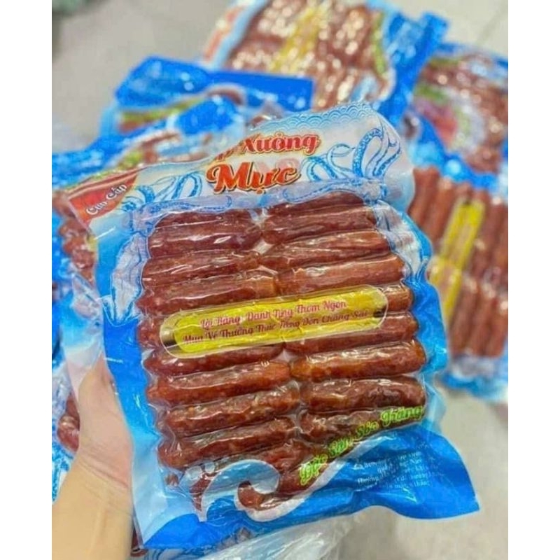 Túi 500g Lạp xưởng mực thơm ngon