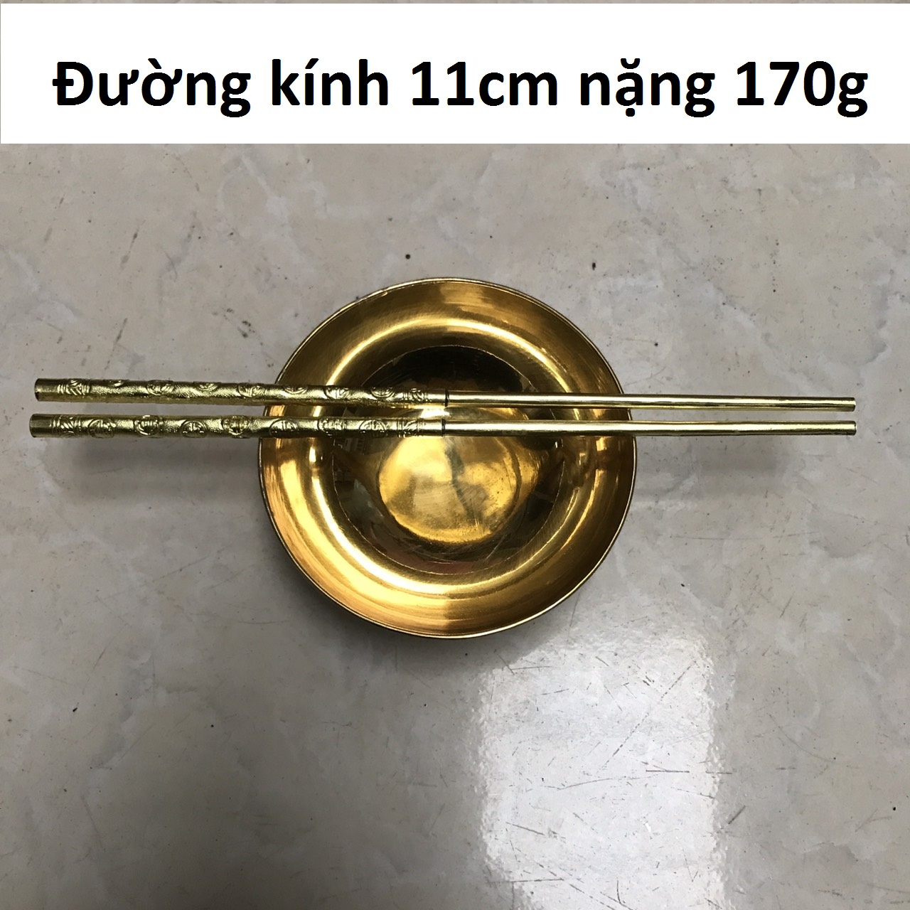 Mâm đồng ban thờ cao cấp MS57 (không chén đũa)