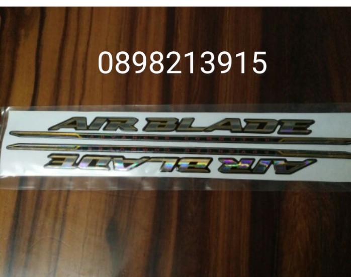 Bộ tem nổi Airblade 2007 hàng theo xe