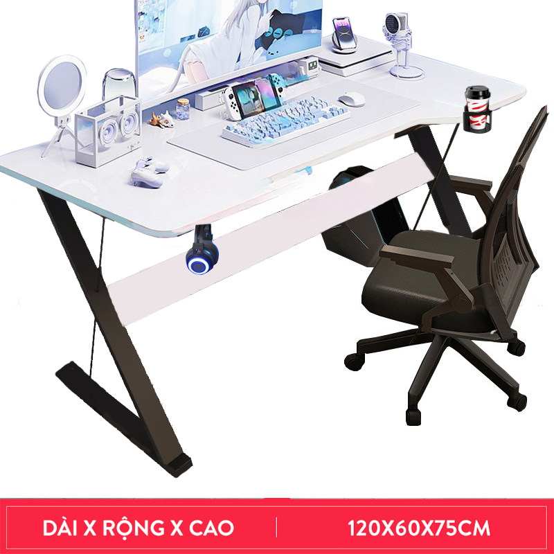 Bàn chữ z,k,u bàn làm việc & bàn gaming giá xưởng kích thước 1,2m chân sắt sơn tĩnh điện chắc chắn lắp ráp dễ dàng