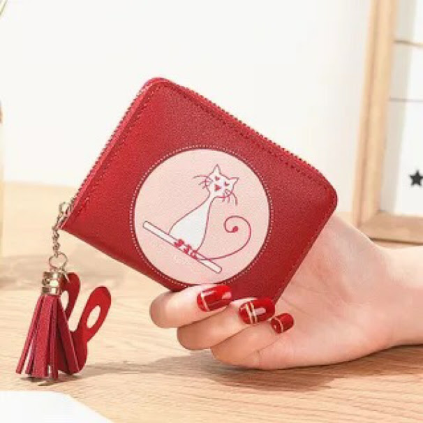 Ví Ngắn Nữ Meomeo Dễ Thương