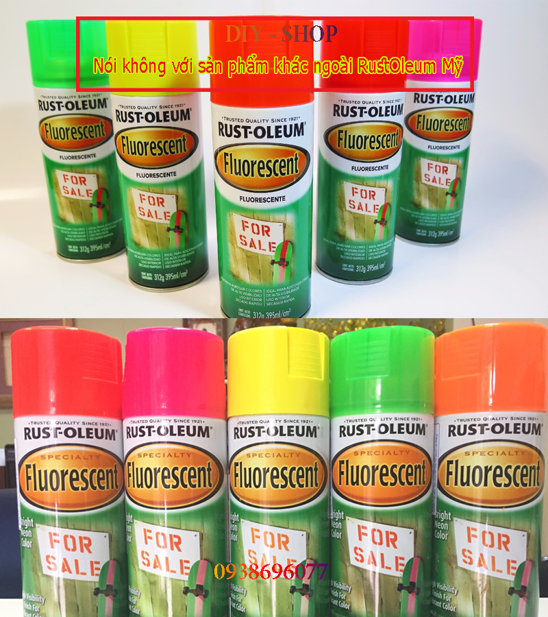 Sơn Huỳnh Quang – Fluorescent 340G ( Sơn Huỳnh Quang cao cấp đến từ Mỹ)