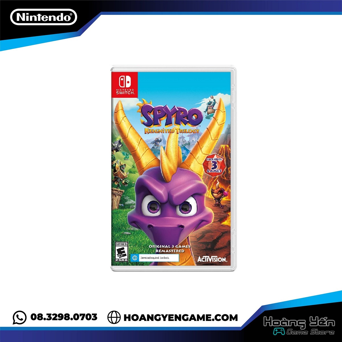 Băng  game Spyro Reignited Trilogy Nintendo Switch
