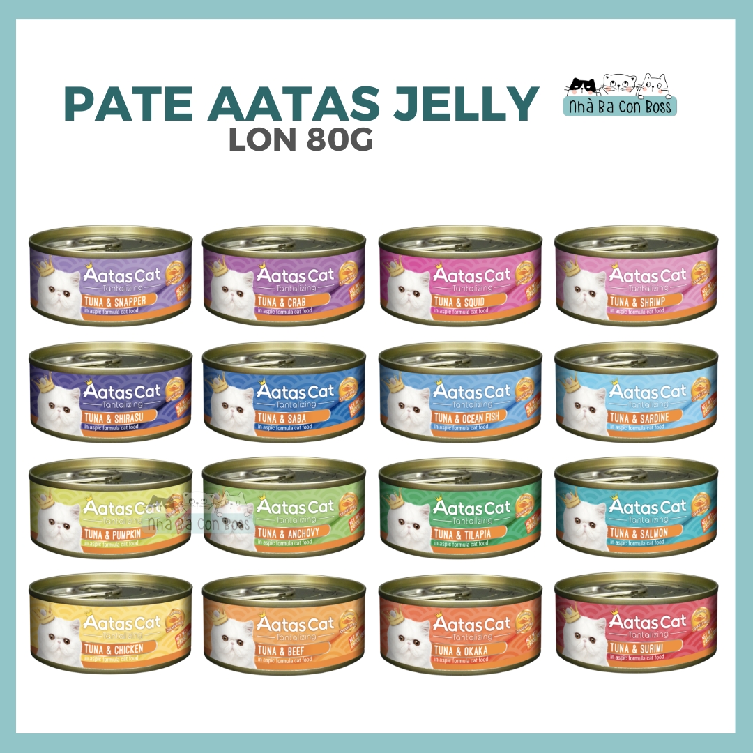 [Lon 80g] Pate Cho Mèo Aatas