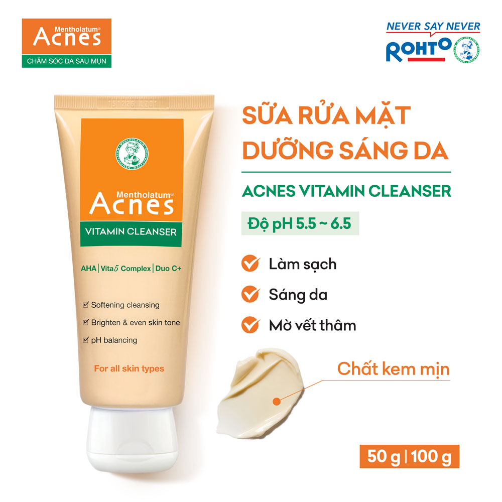 Kem rửa mặt VITAMIN ACNES VITAMIN Cleanser 100g
