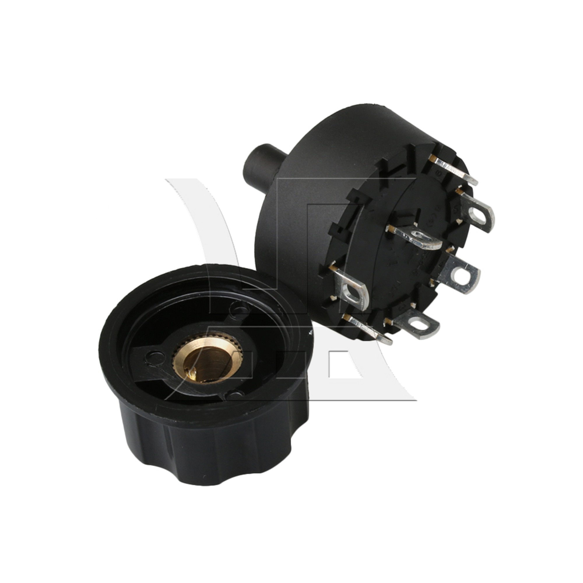 6 Positions Selector Rotary Switch with Knob for Home Appliance Power under 800w
