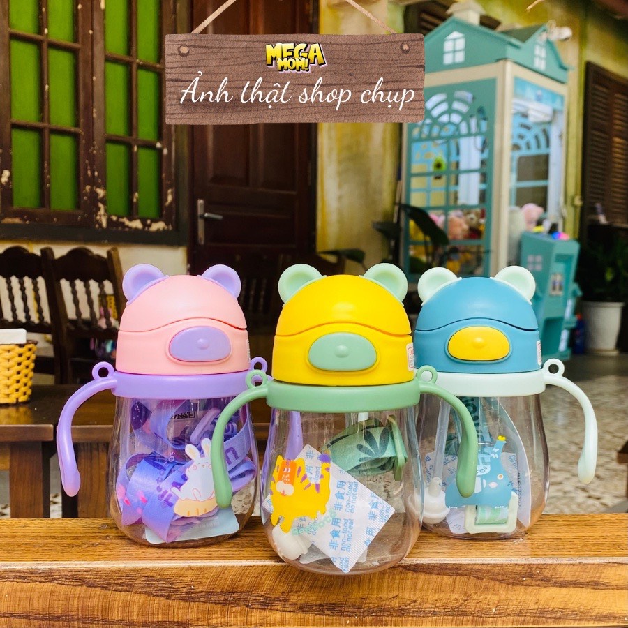 Bình tập uống, bình nước cho bé tập uống [Tặng cọ ống hút]