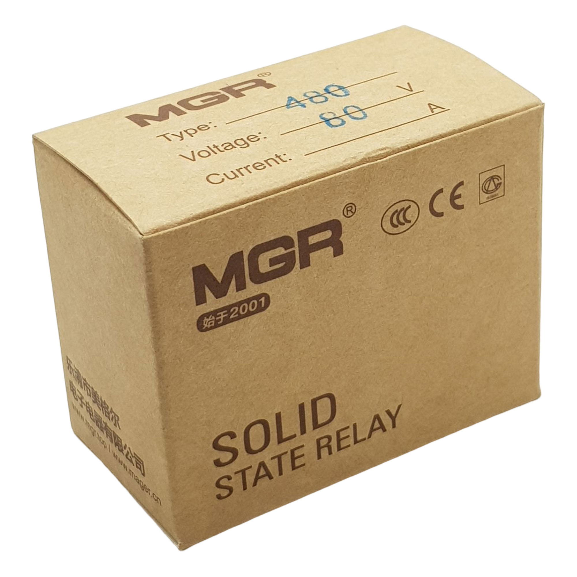 Relay bán dẫn SSR MGR một pha (hàng chuẩn)