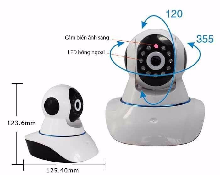[HCM]Camera IP Yoosee 3 râu full HD 1080P siêu nét mượt 2.0mp