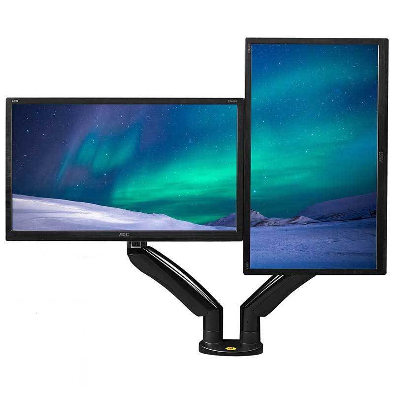 Bảng giá Giá treo hai màn hình máy tính NB - F195A (22-32 inch) tích hợp 2 cổng USB 3.0 Hàng Nhập Khẩu Phong Vũ
