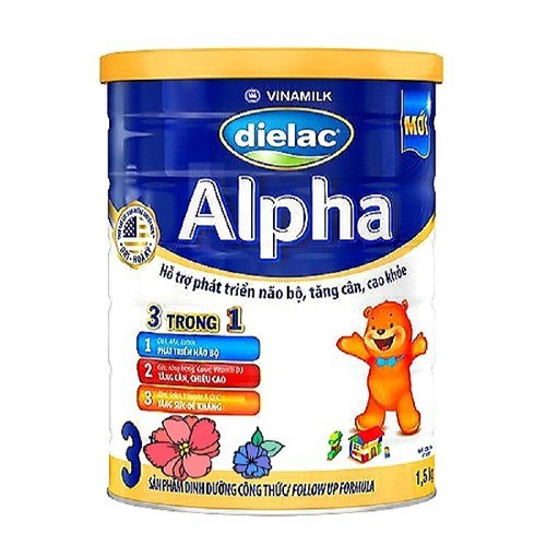Sữa Vinamilk Dielac Alpha Số 3 1.5kg - alpha 3 1,5kg