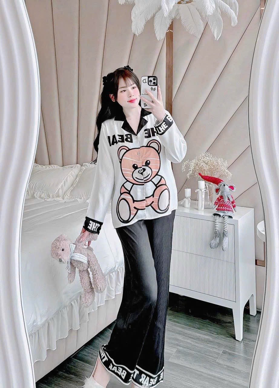 Sét bộ áo satin thái mát hàng cao cấp MS98.
