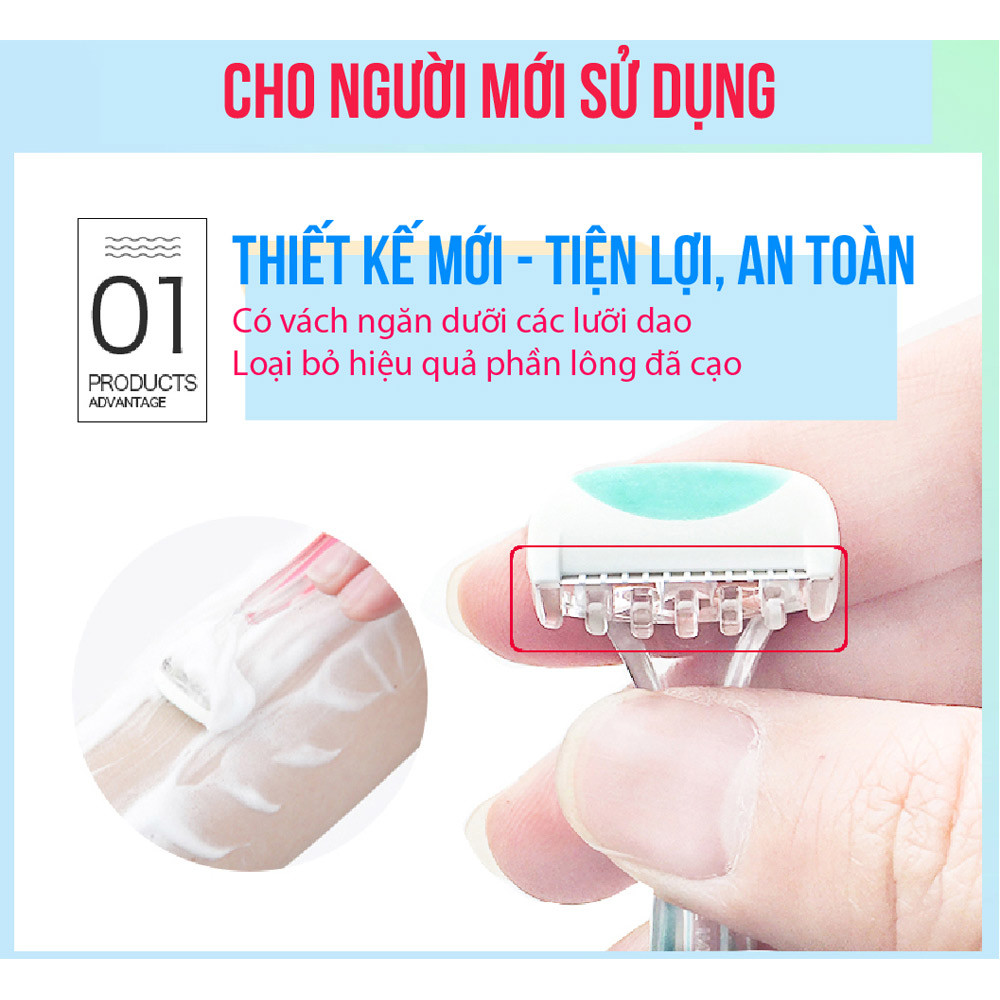 Set 2 dao cạo vùng kín Bikini KAI hàng Nhật Bản (Made in Japan)