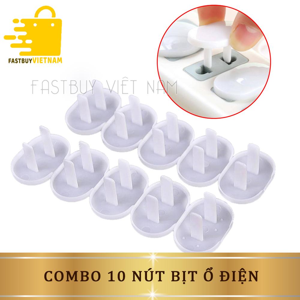 Combo 10 Nút Che Bịt Ổ Điện Bảo Vệ An Toàn Cho Bé