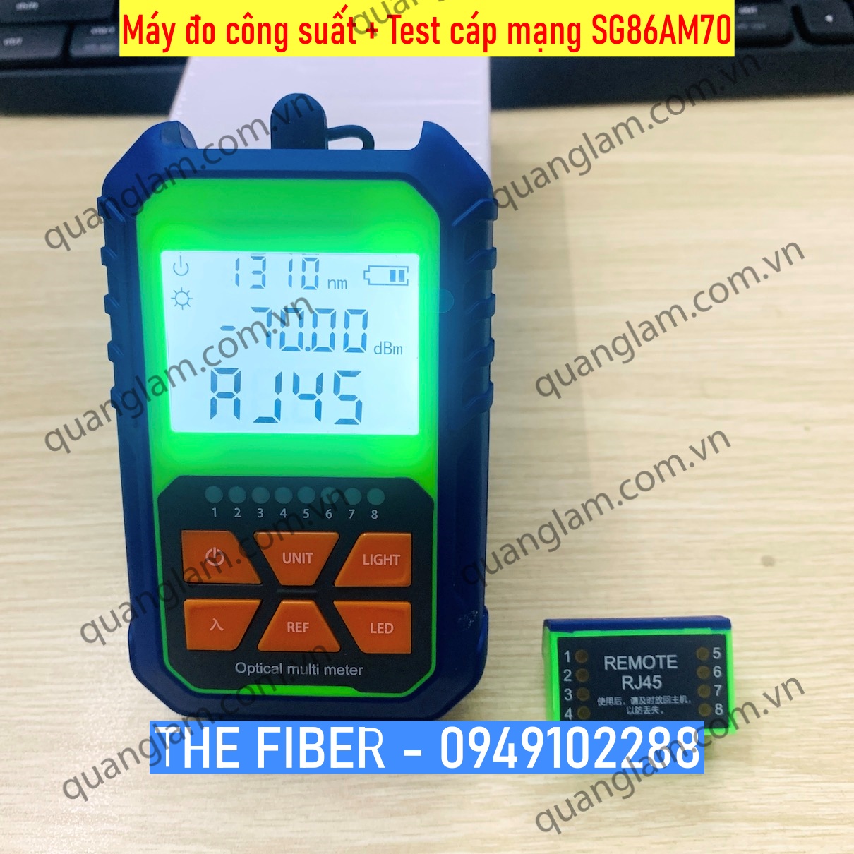 [HCM]Máy đo công suất quang và kiểm tra cáp mạng RJ45 SG86AM70