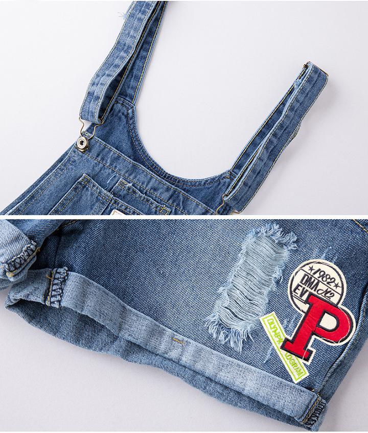 [HCM]Quần Yếm Jean Nữ Wash Rách Thời Trang