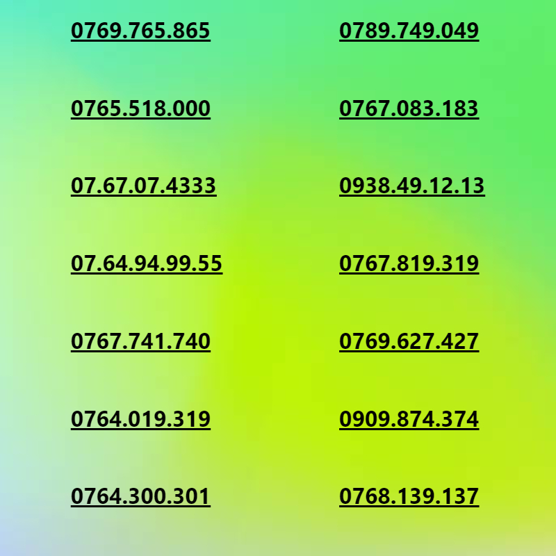 SIM SỐ ĐẸP MOBIFONE