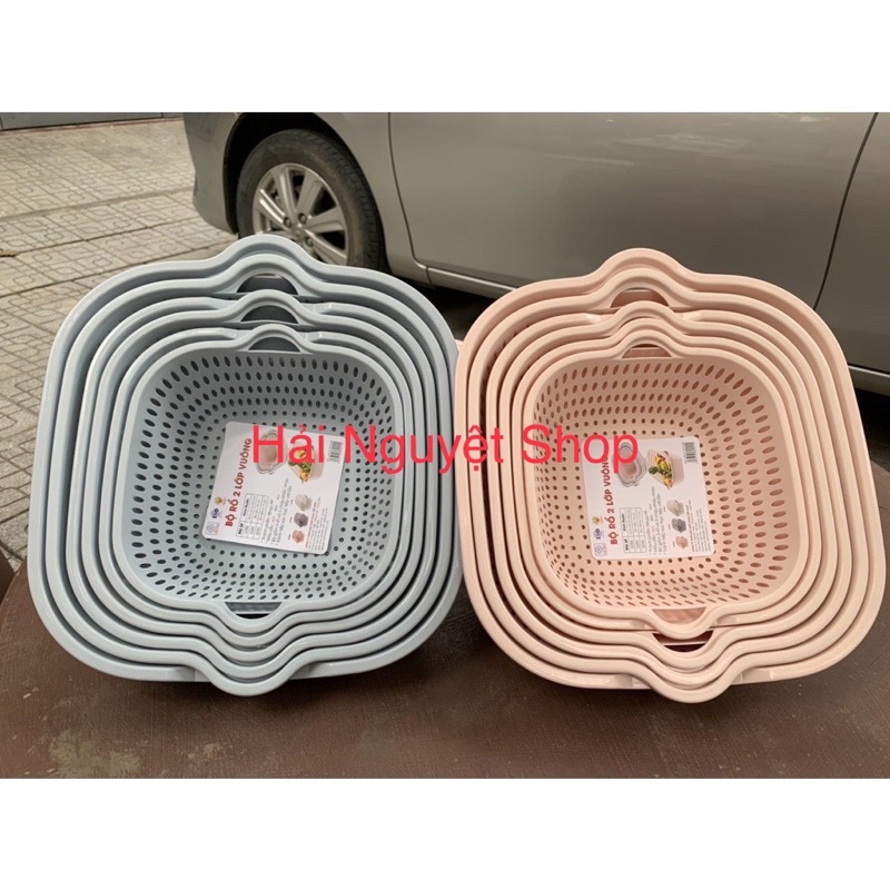 Rổ vuông 2 lớp