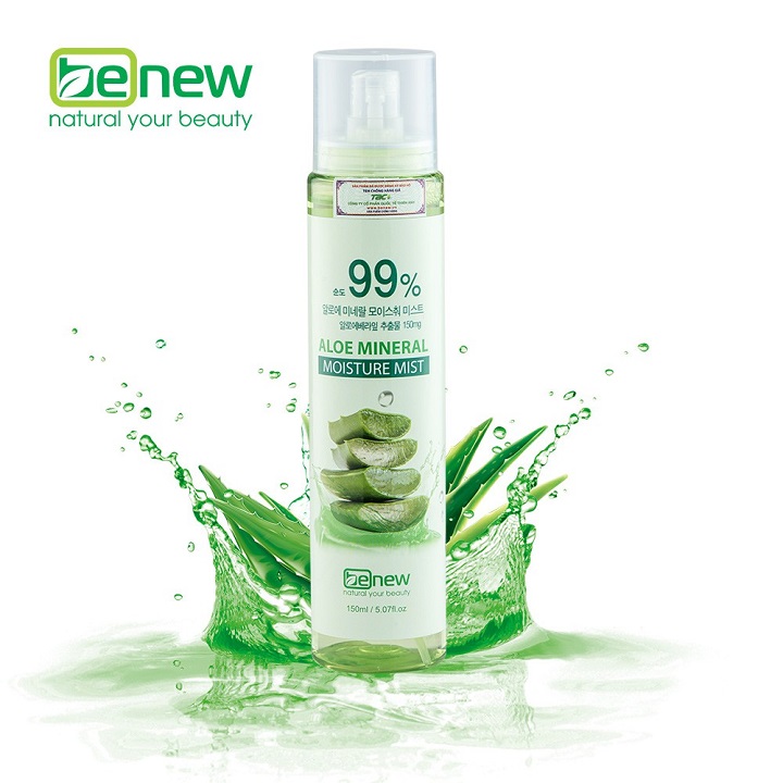 Xịt khoáng cho da khô, mụn Lô hội (150ml)