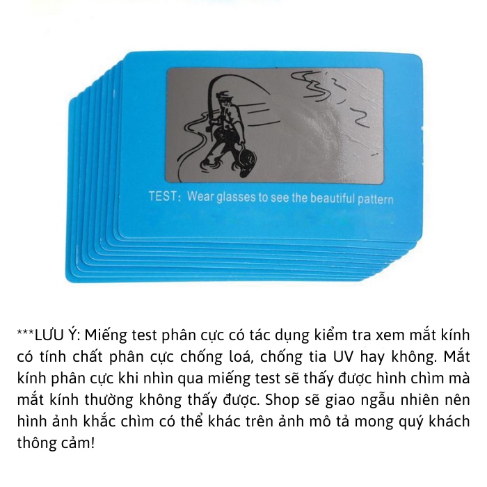 Miếng Test Mắt Kính Phân Cực Chống Chói Polarized Kính - K&N Store