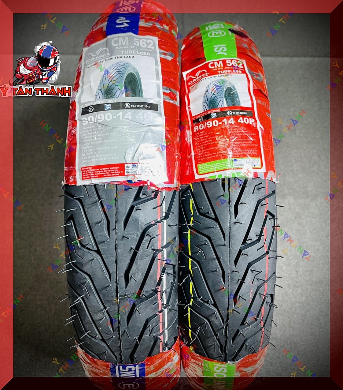 Cặp Vỏ Lốp Xe Vario,Vision,Ab,Click Camel Gai City Grip Số 80/90 & 90/90-14 MS38